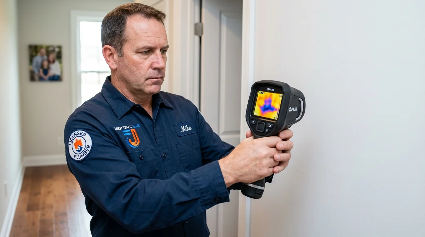 Thermal imaging leak detection by Johns Plumbing LLC in Laconia